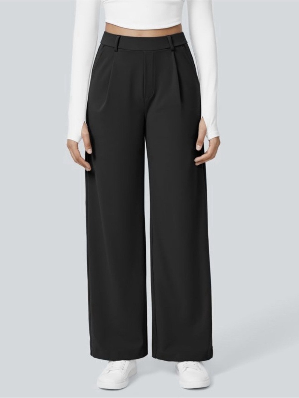 Halara Halotex Air High Waisted Side Pocket Straight Leg Work Pants